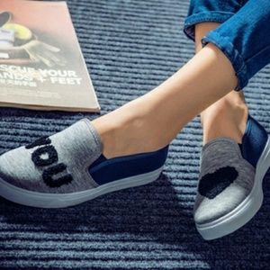 ♡ YOU slide on tennis shoes